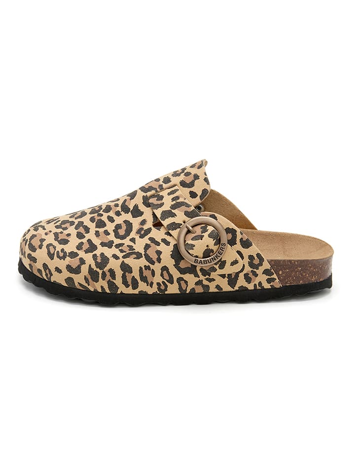Clogs beige/antraciet