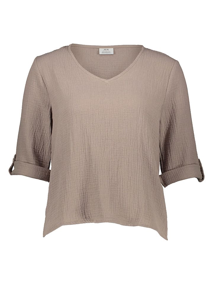Bluse "Theis Life" in Taupe
