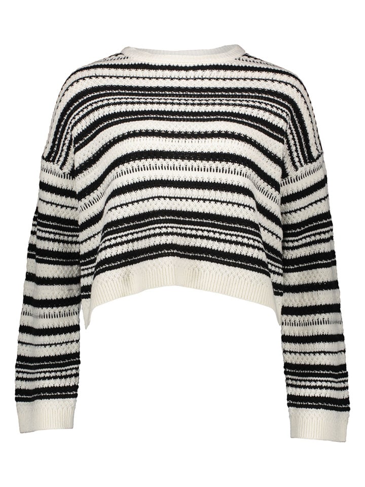 Sweter w kolorze czarno-białym