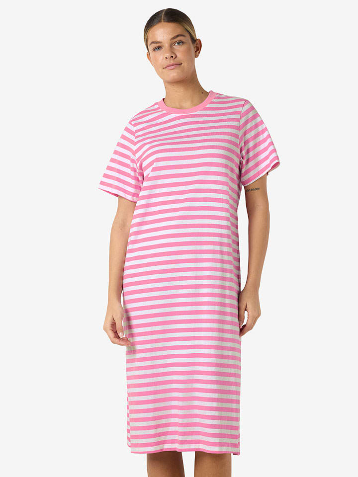 Kleid "Ember" in Rosa/ Weiß