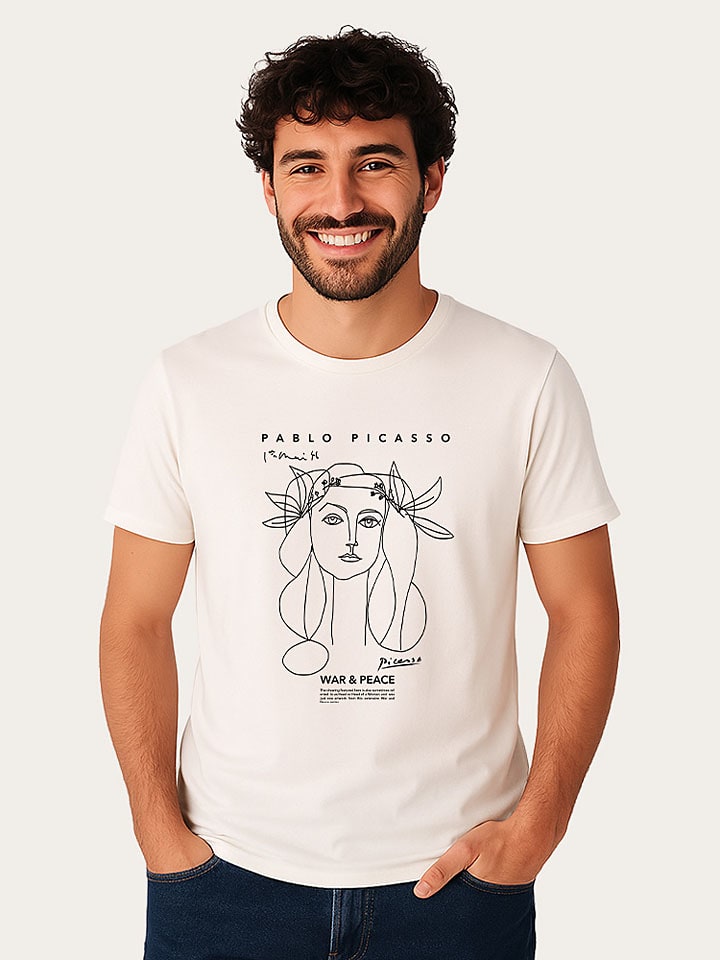 Shirt "Picasso War & Peace" wit