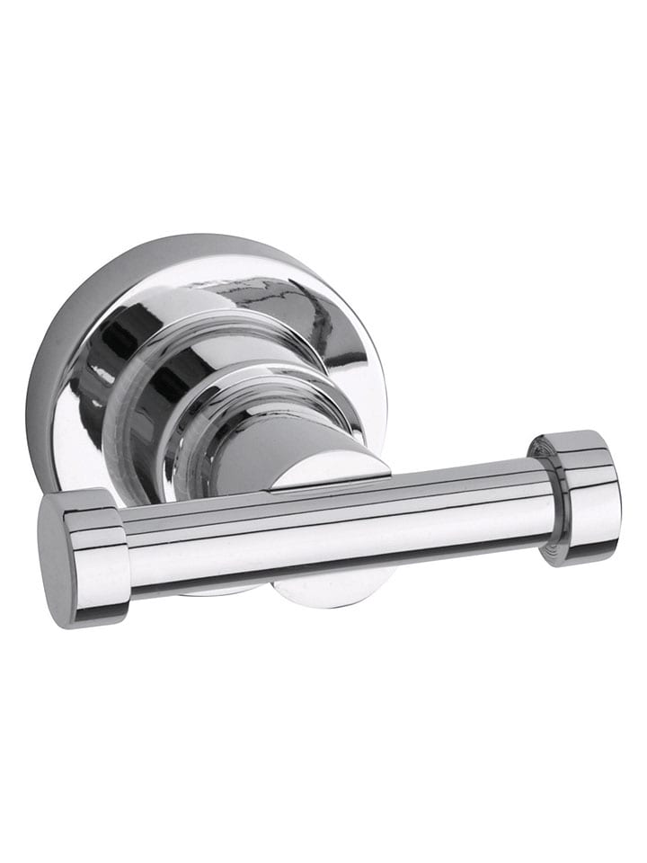 Handtuchhaken "Luup" in Silber - (B)6 x (H)7 x (T)5 cm