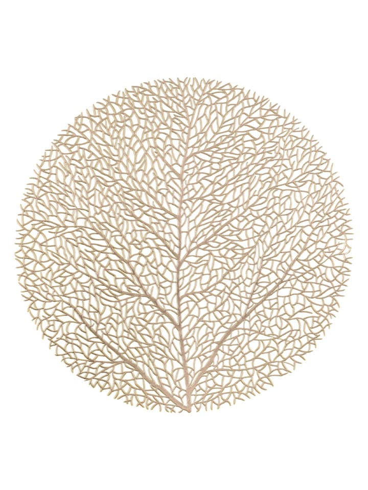 Tischset "Tree" in Gold - Ø 38 cm