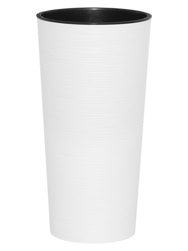 Doniczka "Dluto" w kolorze białym - wys. 57 x Ø 30 cm