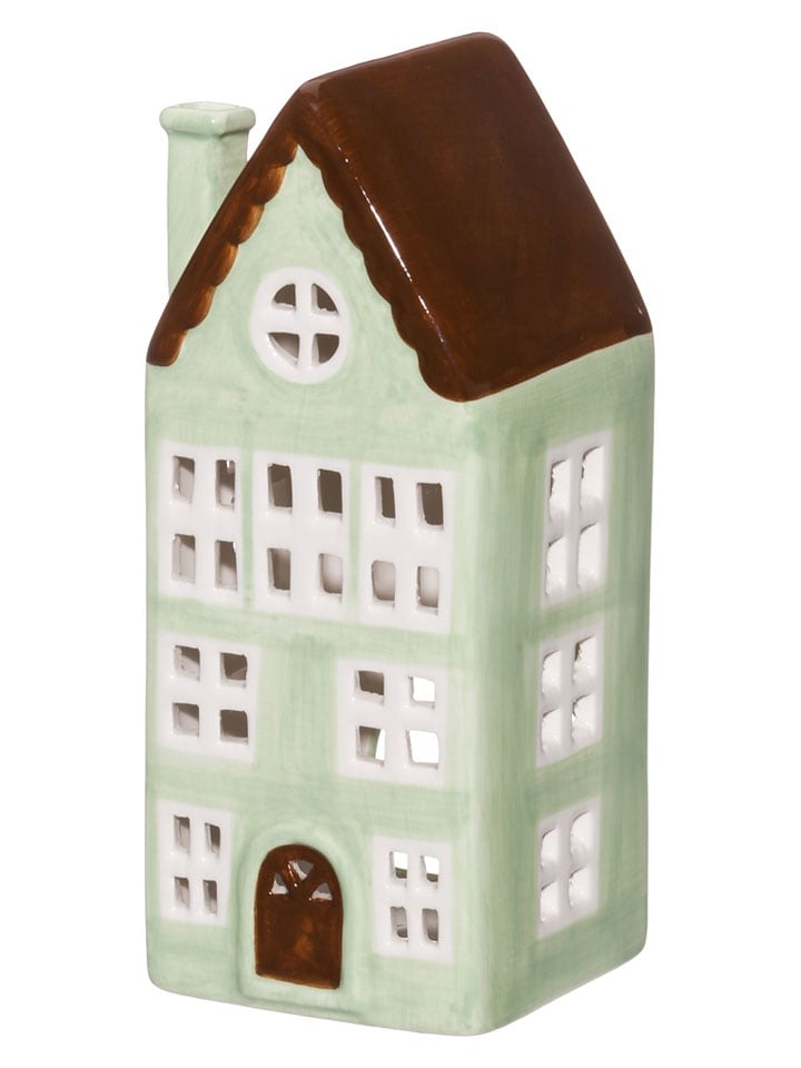 Świecznik "Copenhagen" w kolorze zielonym - 8,5 x 20,5 x 8,5 cm