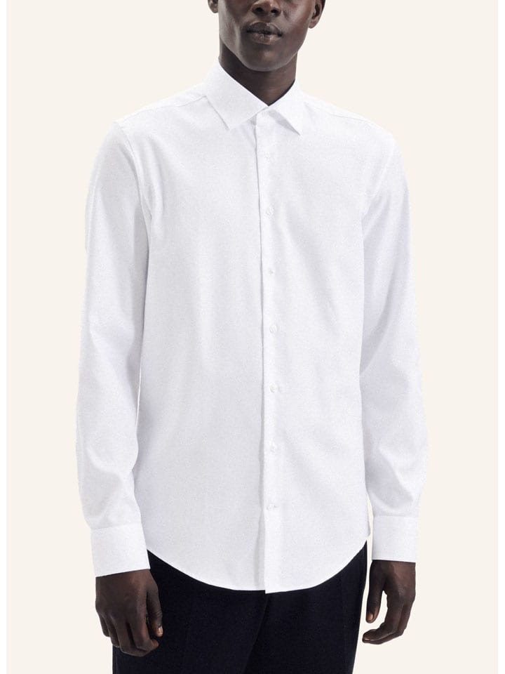 Koszula - Shaped fit - w kolorze białym