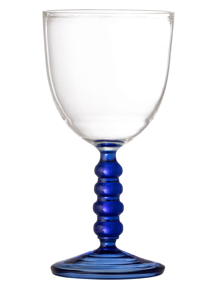Weinglas "Noemi" in Transparent/ Blau - 220 ml