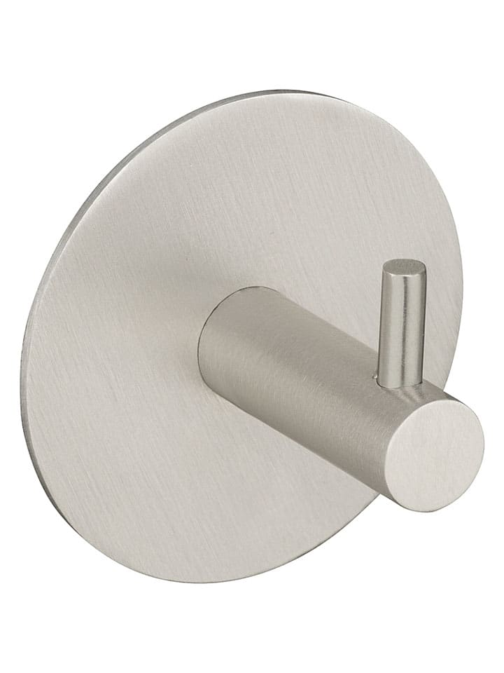 Wandhaken "Meleto" in Silber - Ø 7 cm