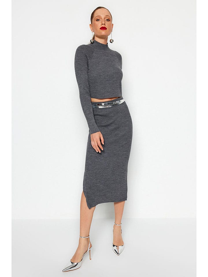 2tlg. Outfit in Anthrazit
