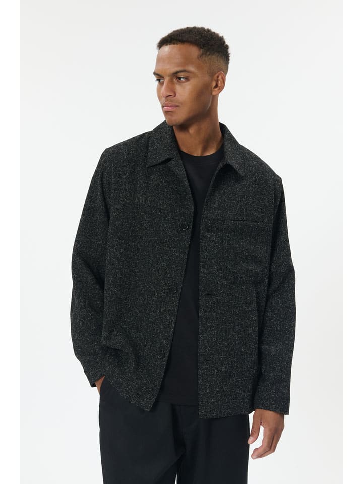 Hemdjacke in Schwarz