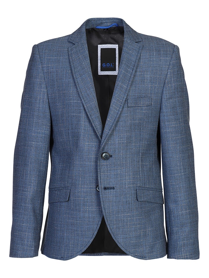 Blezer - Slim fit - w kolorze niebieskim