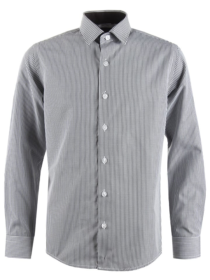 Koszula - Slim fit - w kolorze czarnym