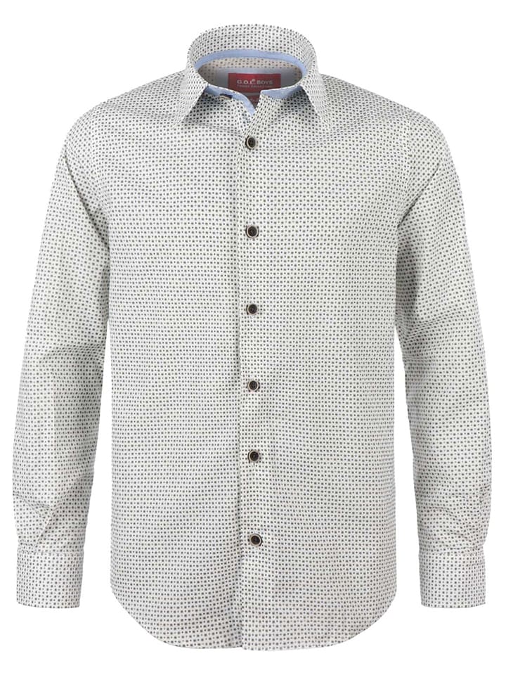Koszula - Slim fit - w kolorze kremowym
