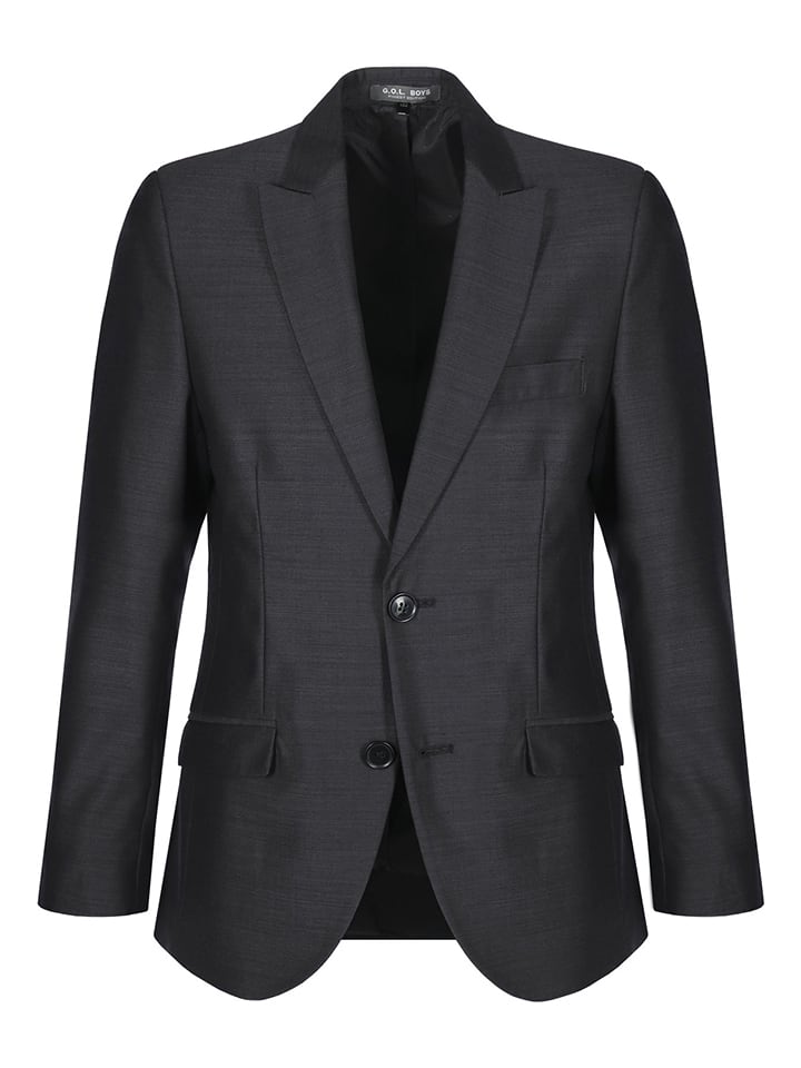 Garnitur - Regular fit - w kolorze antracytowym