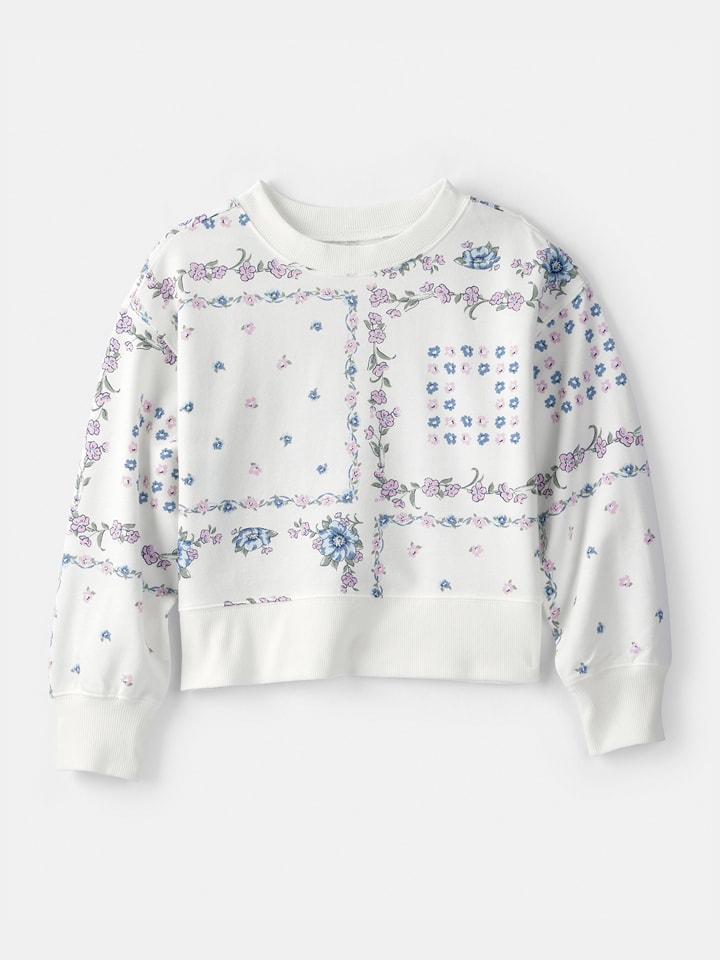 Sweatshirt in Weiß