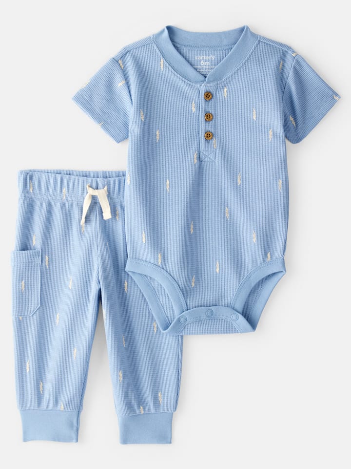 2tlg. Outfit in Hellblau