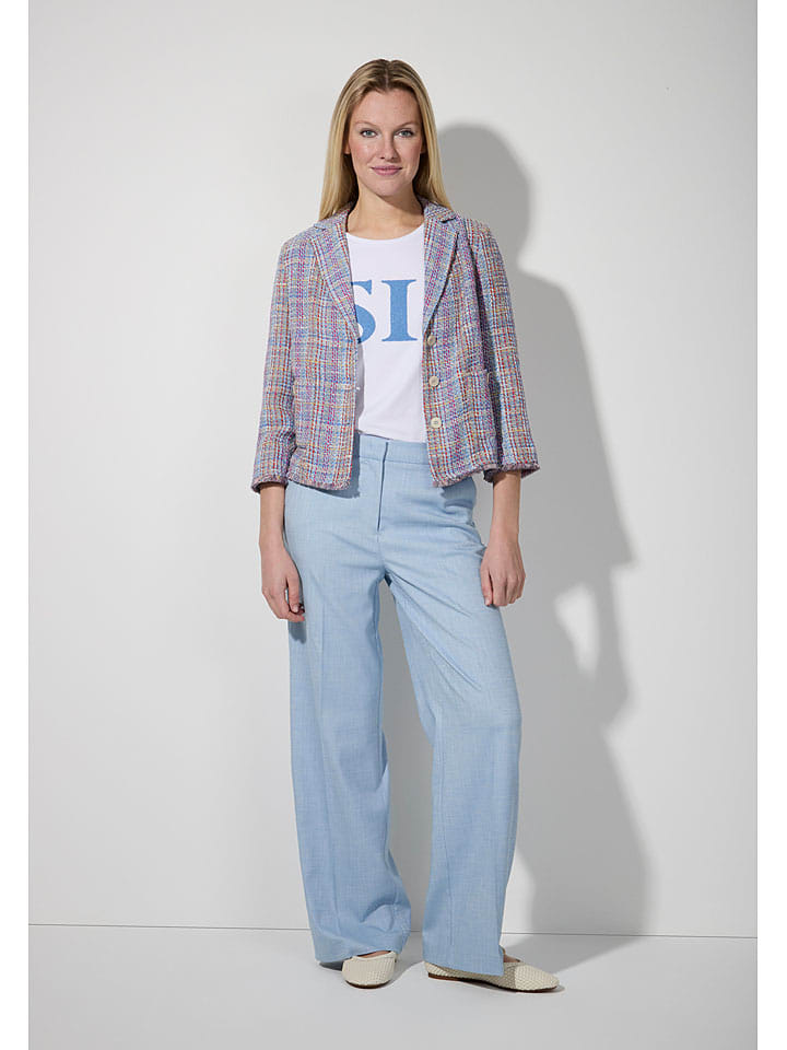 Blazer lichtblauw/roze/geel