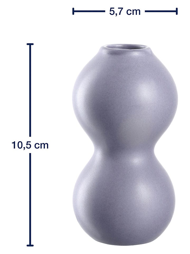 Wazon "Vivace" w kolorze fioletowym - wys. 10,5 x Ø 5,7 cm