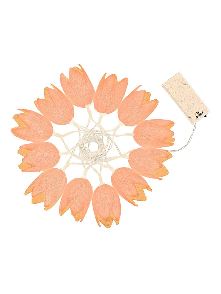 Łańcuch świetlny LED "Tulip Dream" w kolorze brzoskwiniowym - dł. 220 cm