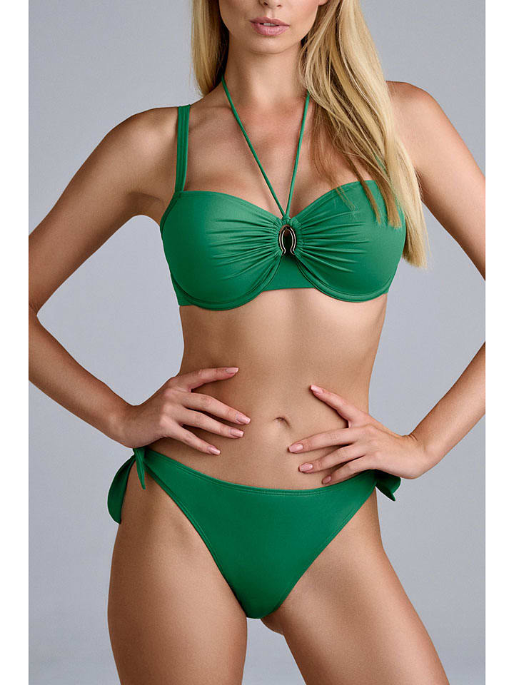 Biustonosz bikini w kolorze zielonym