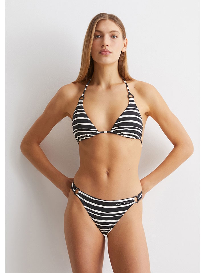 Figi bikini w kolorze czarno-białym