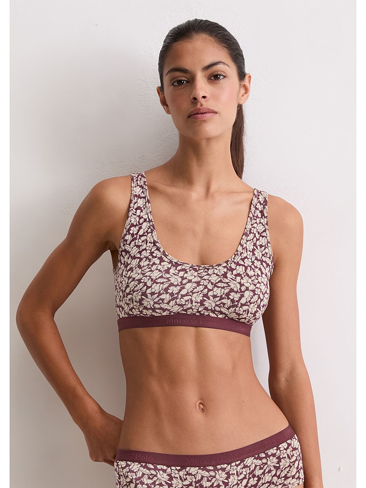 Bustier bordeaux/crème