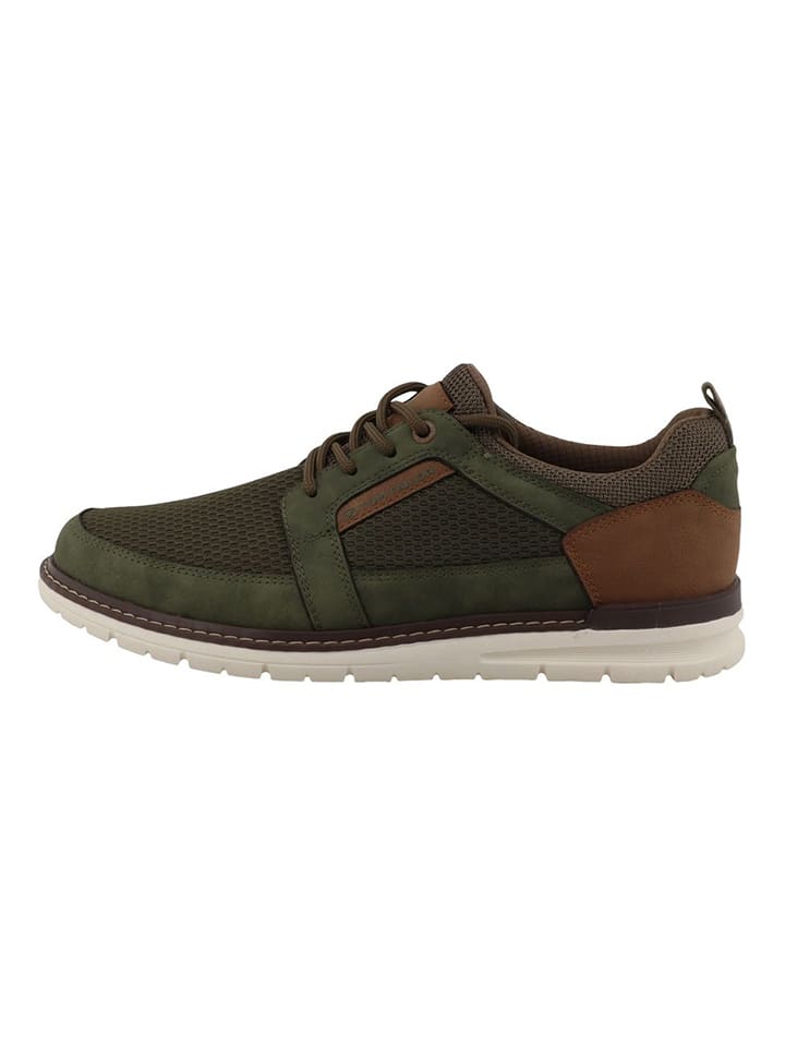 Sneakers kaki/lichtbruin