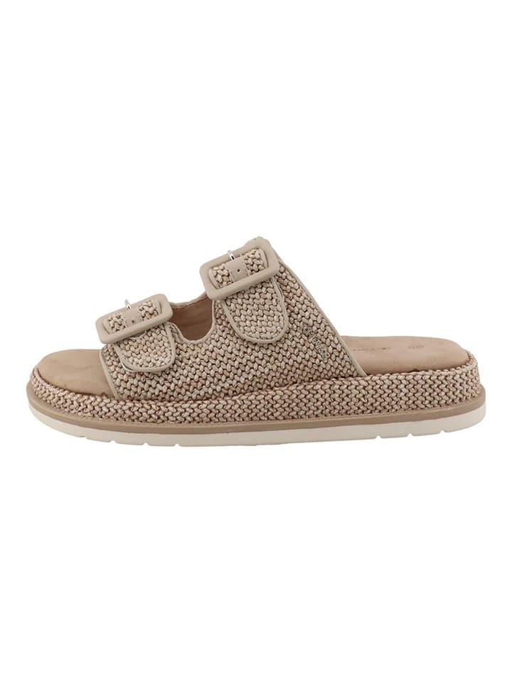 Pantoletten in Beige