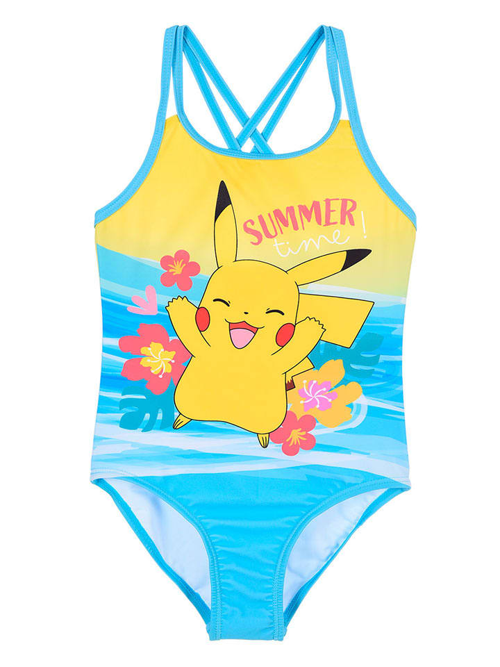 Strój kąpielowy "Pokemon" w kolorze błękitnym
