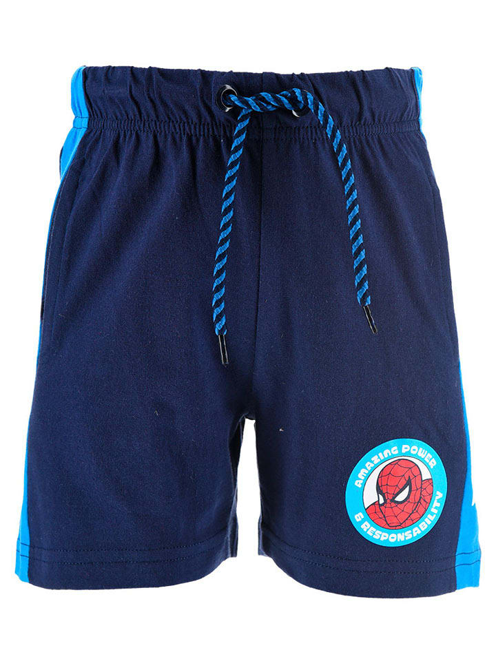 Shorts "Spiderman" in Blau