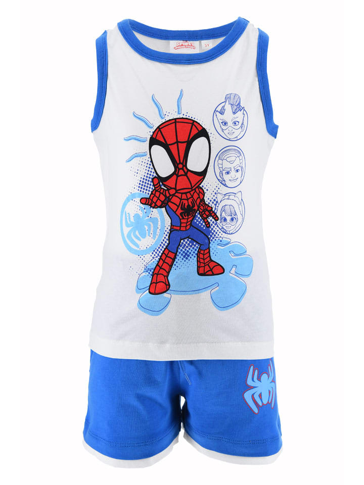 2-częściowy zestaw "Spidey i super-kumple" w kolorze biało-niebieskim