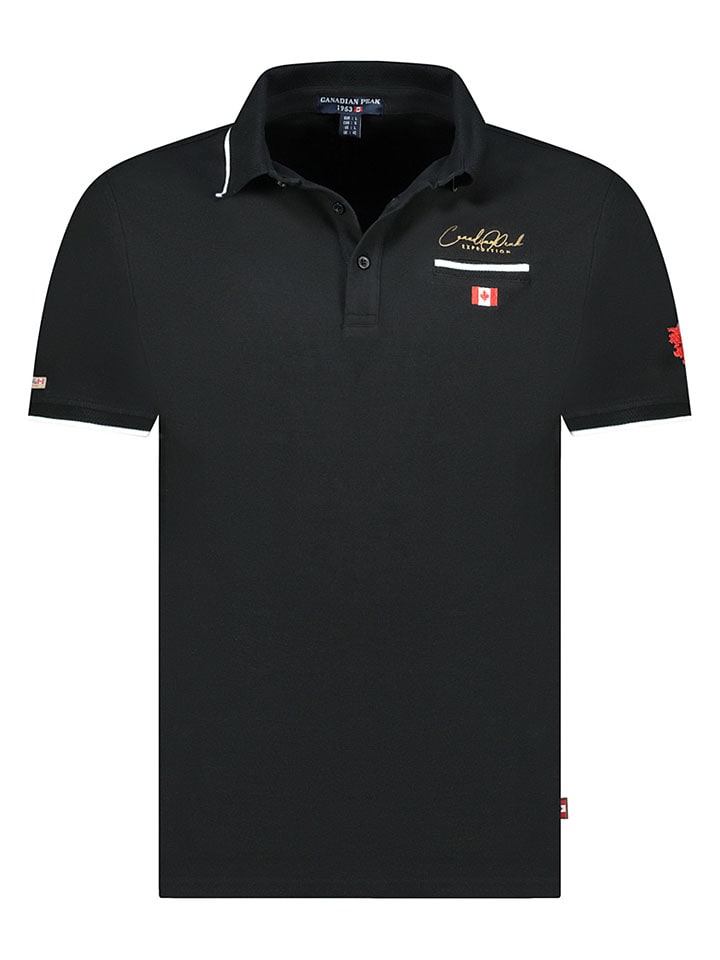 Poloshirt in Schwarz
