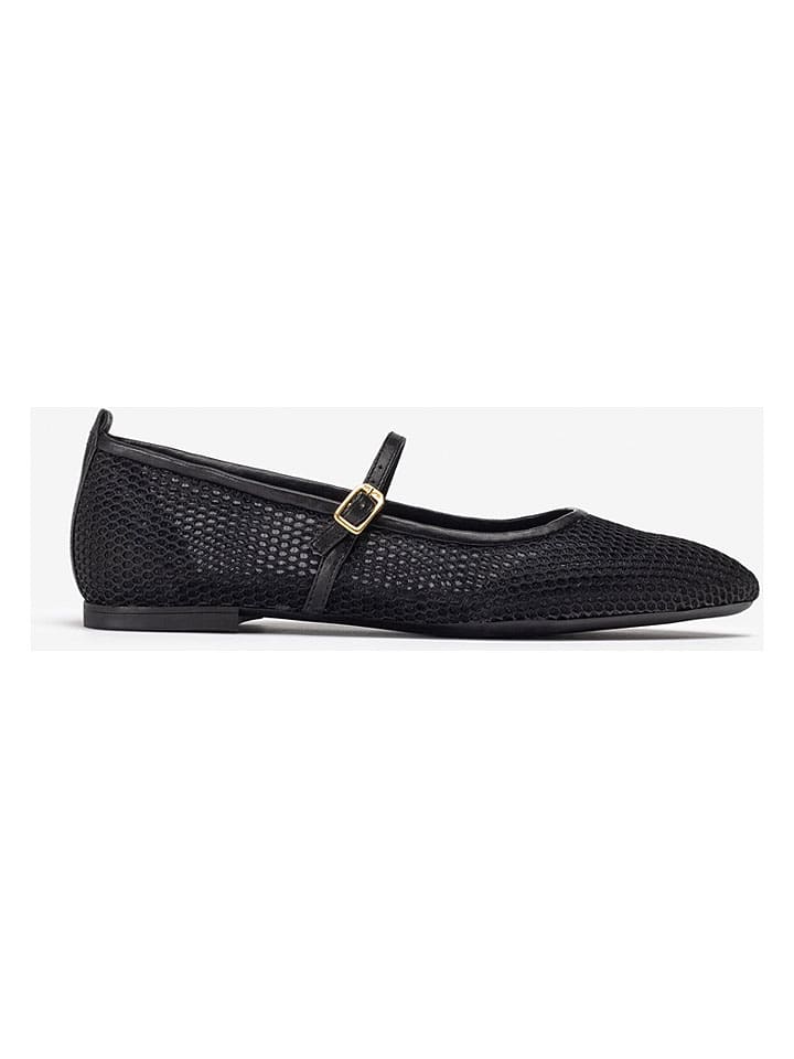 Spangenballerinas in Schwarz