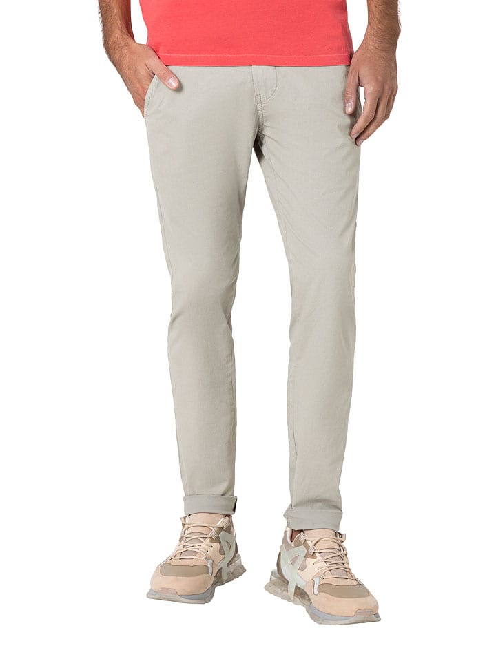 Spodnie chino "Janno" - Slim fit - w kolorze szarym