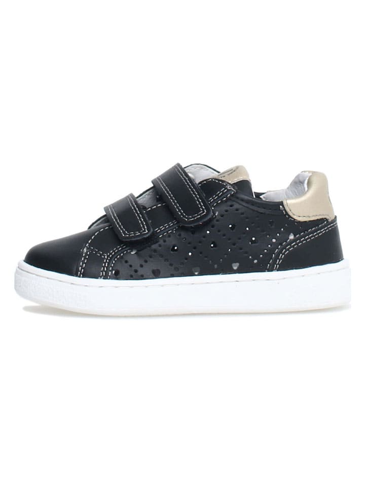 Leder-Sneakers "Saevel" in Schwarz