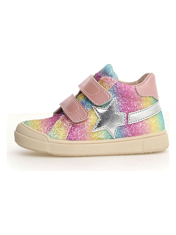 Leder-Sneakers "Singery" in Bunt