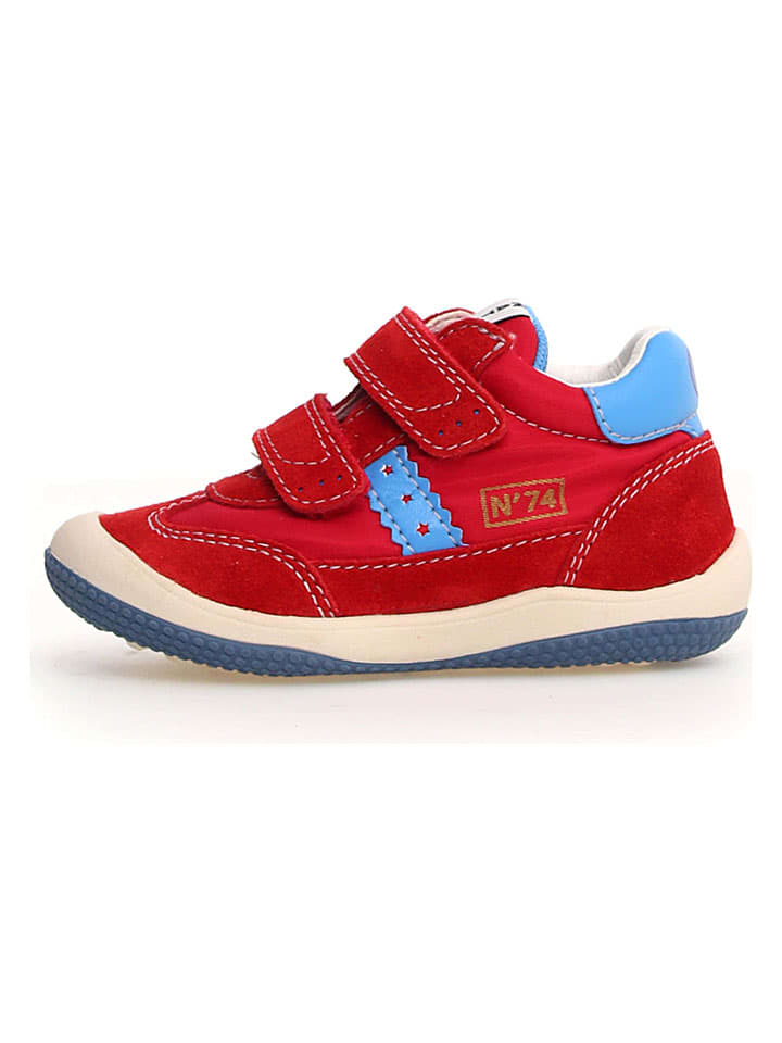 Leder-Sneakers "Go" in Rot