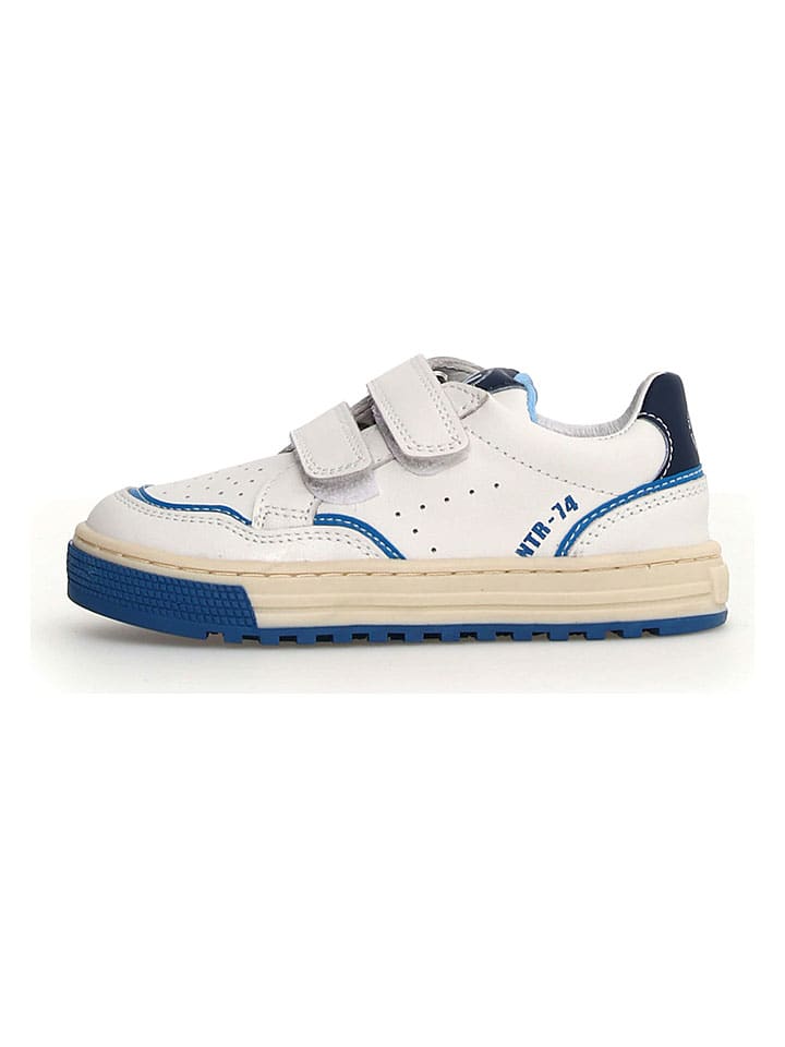 Sneakers "Wave" wit/oranje