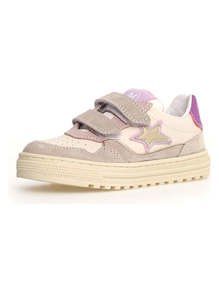 Leder-Sneakers "Hess 3" in Beige