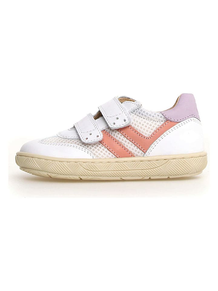 Skórzane sneakersy "Kevis" w kolorze białym