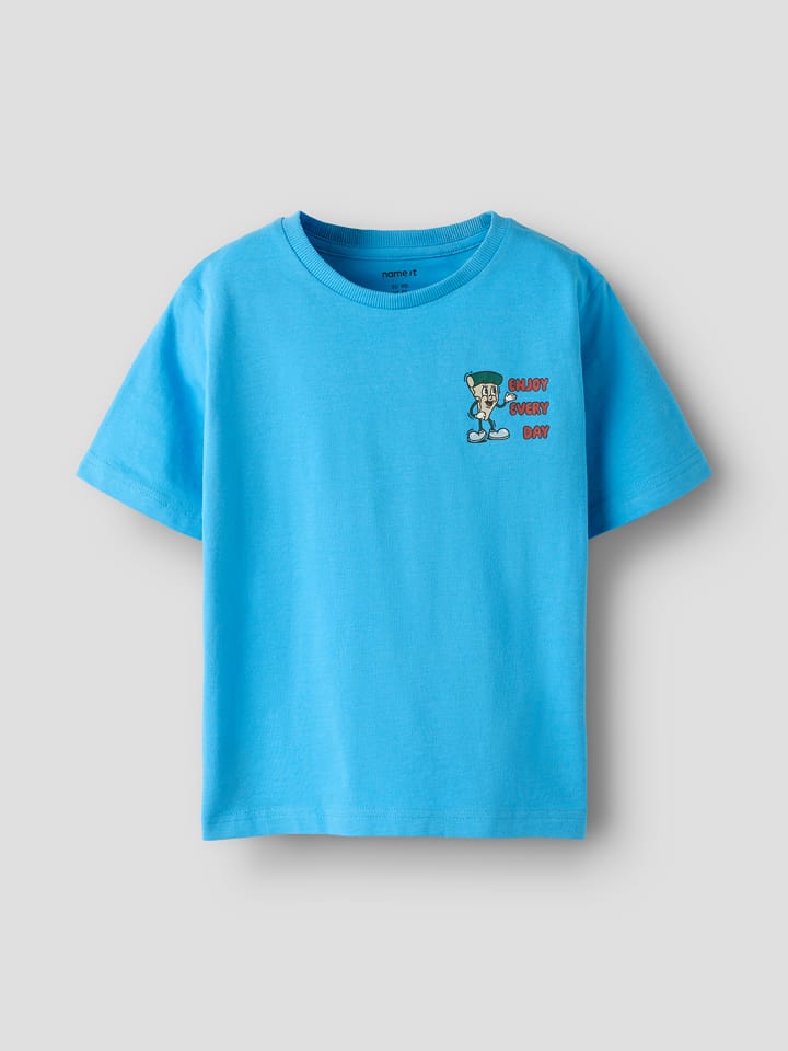 Shirt "David" blauw