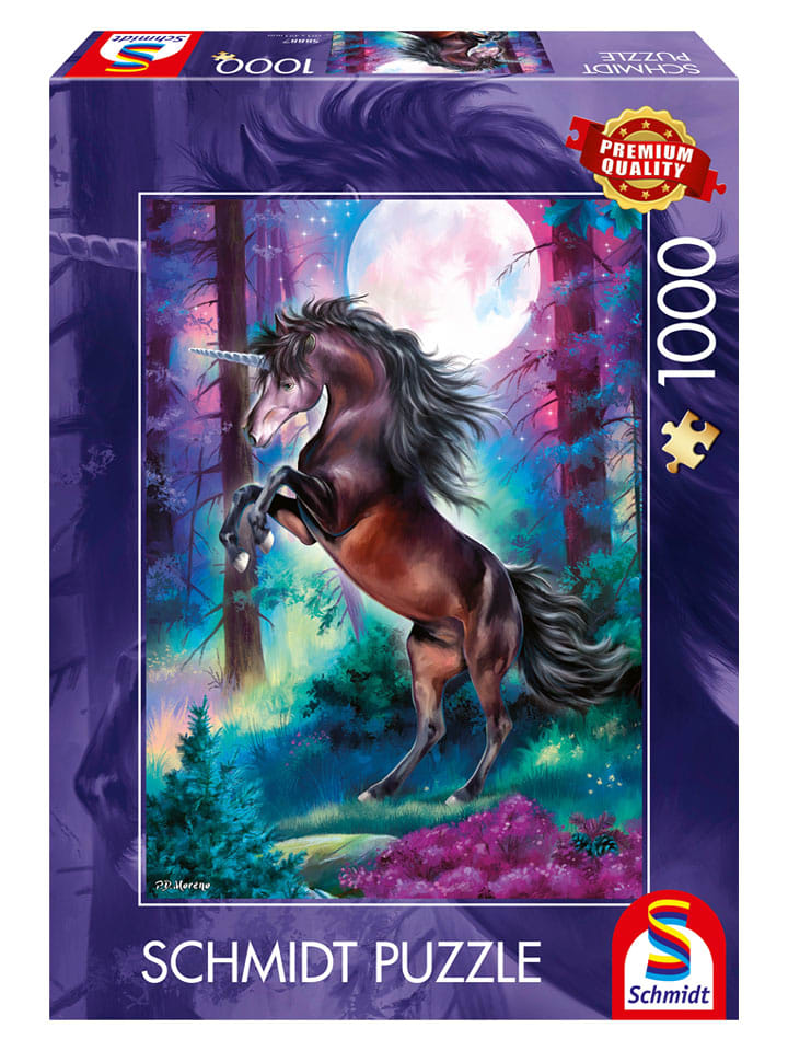 1.000tlg. Puzzle "Einhorn bei Vollmond" - ab 12 Jahren