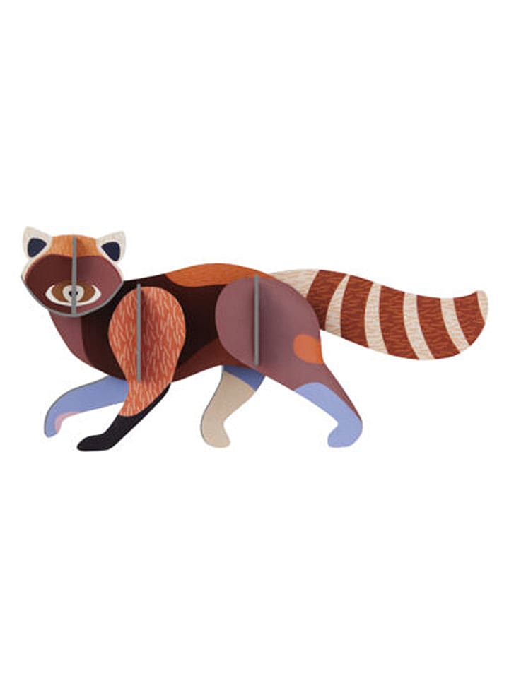 3D-Wanddekoration ''Red Panda'' in Braun - (B)15 x (H)7 x (T)4 cm