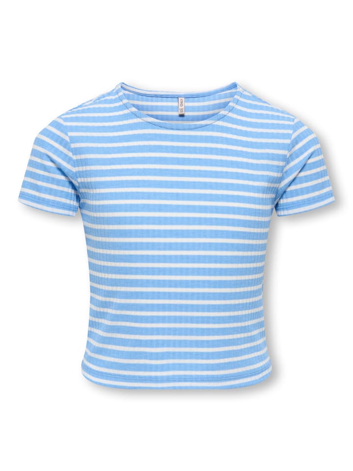 Shirt "Nella" in Hellblau/ Weiß