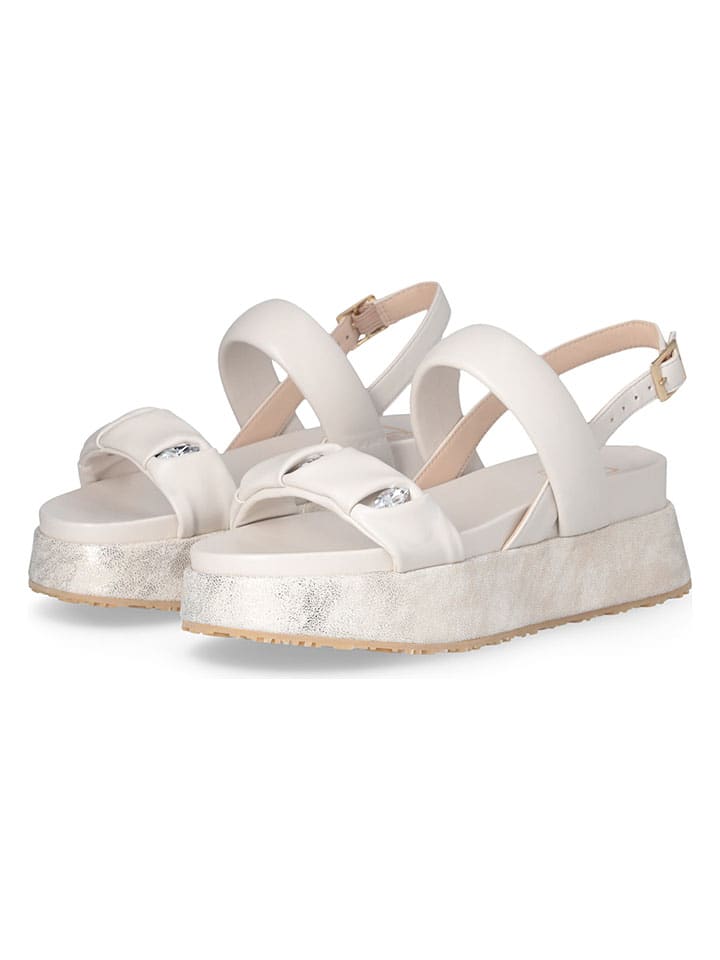 Sleehaksandalen wit