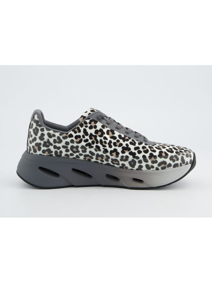 Laufschuhe in Grau/ Creme