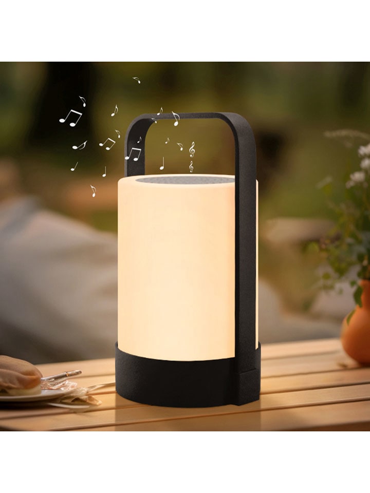 Lampa stołowa LED z głośnikiem i funkcją zmiany koloru - wys. 22 x Ø 12 cm