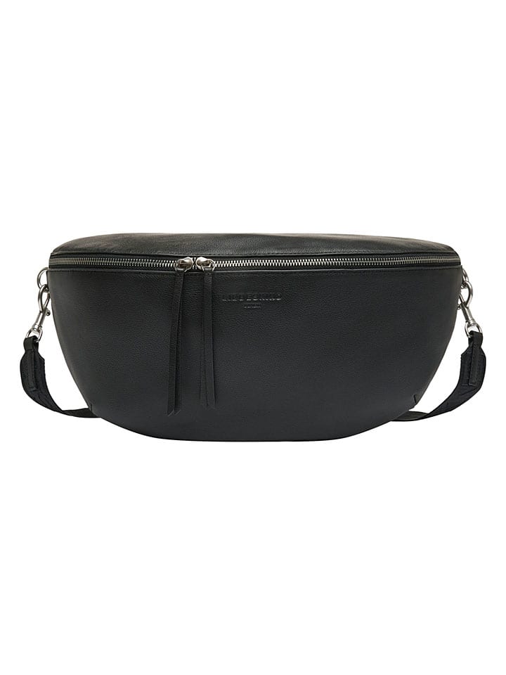 Skórzana saszetka w kolorze czarnym - 40 x 27 x 11 cm