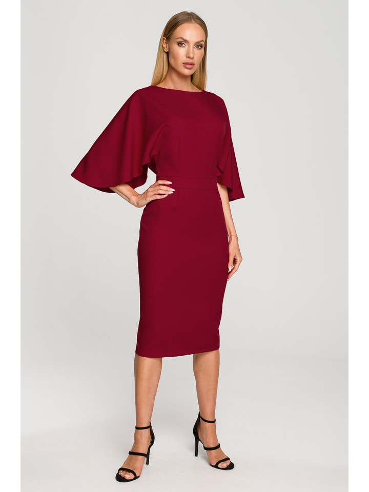 Kleid in Bordeaux