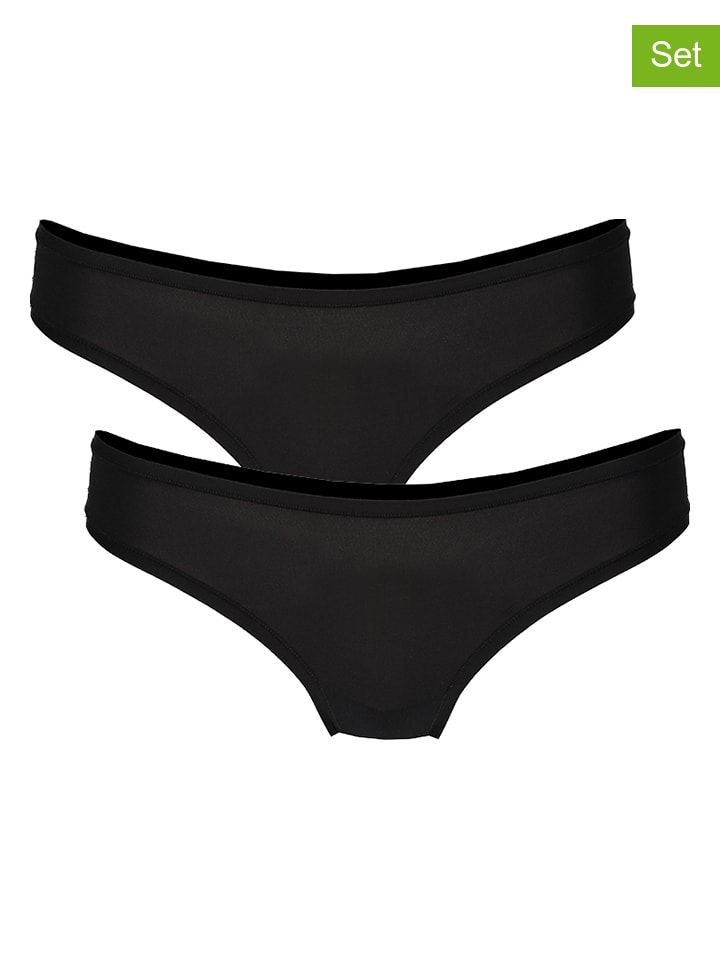 2-delige set: strings zwart